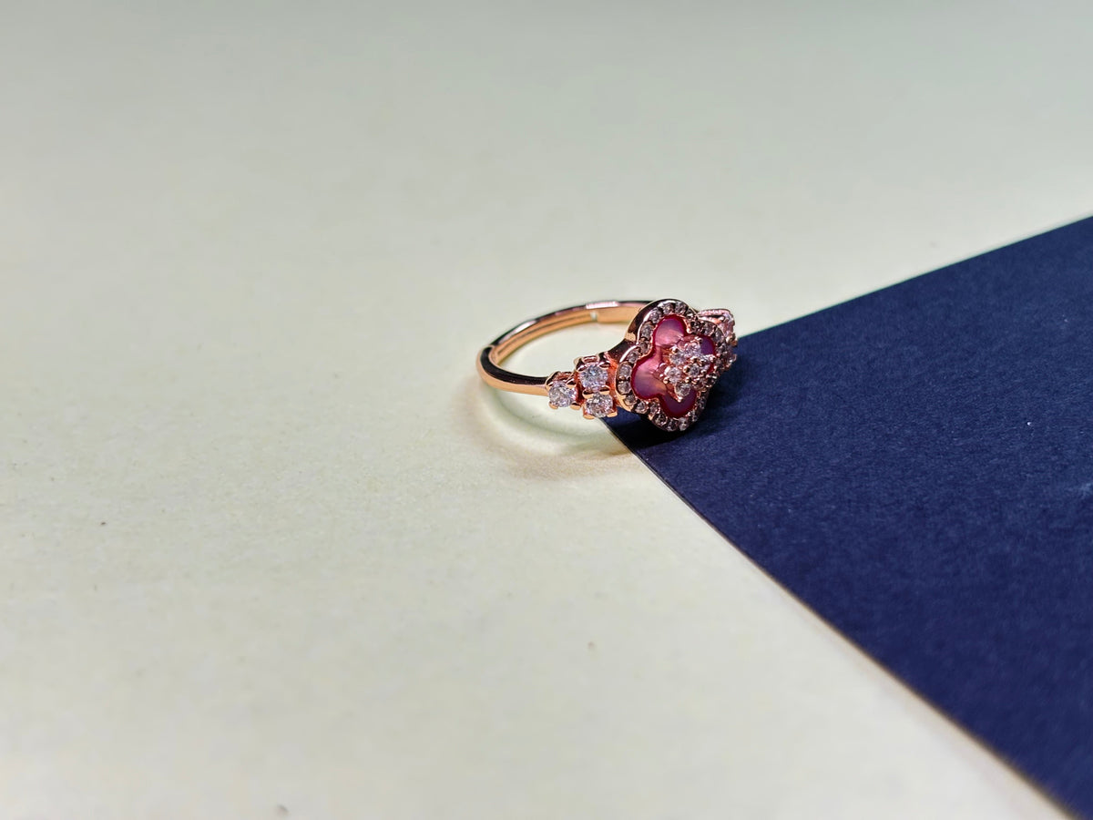 Pink Mother-of-Pearl Ring