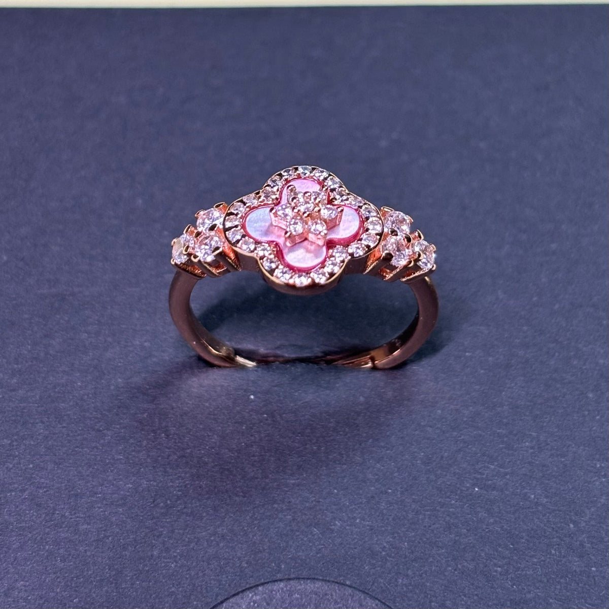 Pink Mother-of-Pearl Ring