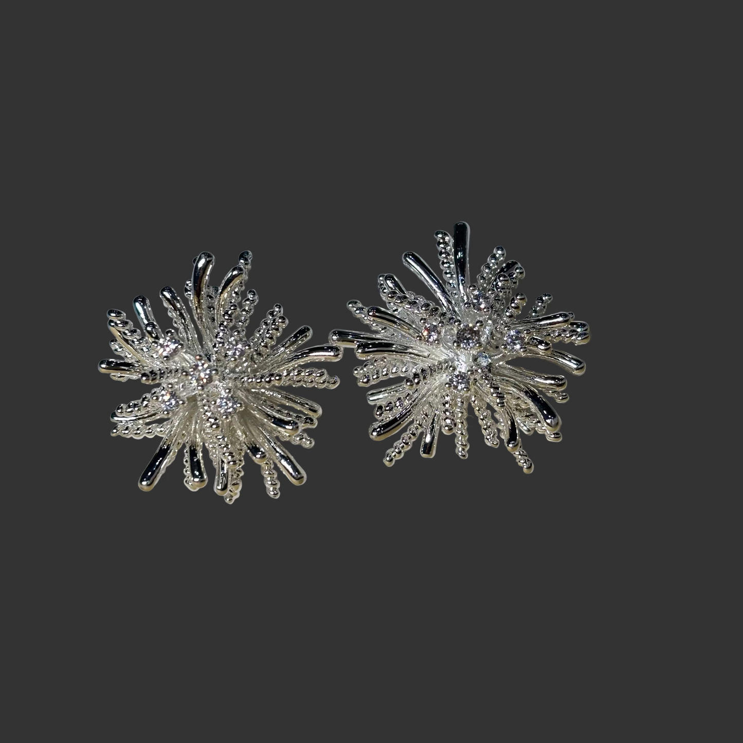 Dandelion stud earring