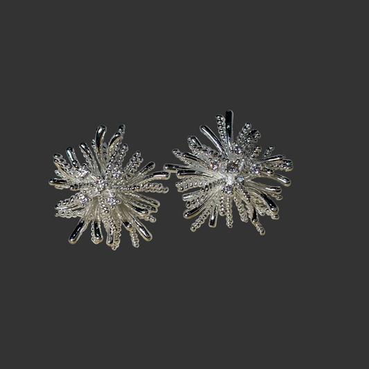 Dandelion stud earring