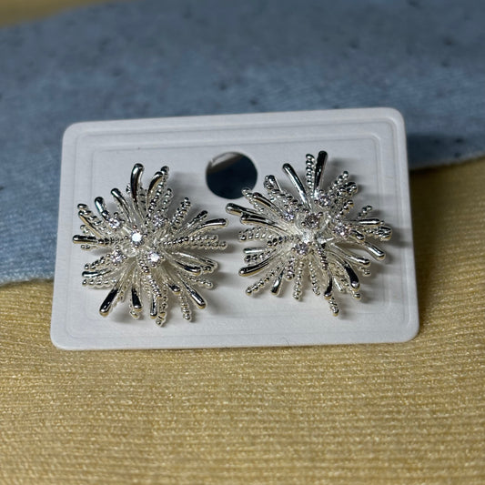 Dandelion stud earring